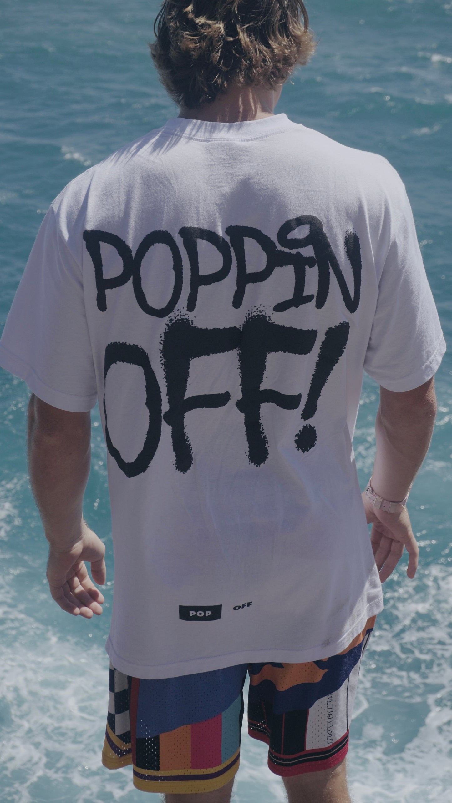 Poppin Off - White Tee